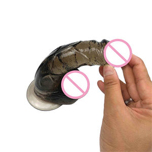 Dildo réaliste en TPE <span class=keywords><strong>transparent</strong></span>, 2 tailles, <span class=keywords><strong>gros</strong></span> gland, dildos extrêmes, base à ventouse puissante, pénis en gel flexible, jouets sexuels - Product Image 6