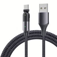 Câble de charge USB à 180 degrés, prix d'usine, charge rapide 3A, câble USB pour téléphone