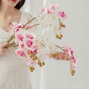 ช่อดอกกล้วยไม้ฟาแลนนอปซิสประดิษฐ์ CallaFloral สัมผัสเหมือนจริง สำหรับตกแต่งงานแต่งงาน สีชมพู ขาว ม่วง แดงกุหลาบ - Product Image 2