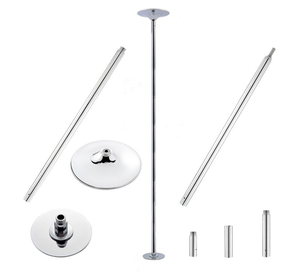Barre <span class=keywords><strong>de</strong></span> danse 45 mm antidérapante en acier tubulaire rotative, <span class=keywords><strong>fixe</strong></span>, détachable, réglable en hauteur, adaptée à l'entraînement des débutants - Product Image 3