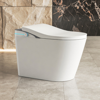 Toilette siphonique en céramique au sol couleur blanche toilette en porcelaine une pièce