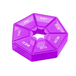 Mini Portable Pills Organizer Weekly <b>Tablet</b> Holder Portable Travel Mini Small Pill Box Pills Cases Storage Organizer <b>Container</b> - Product Image 6