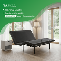 Cadre de lit pliant électrique moderne en bois massif, lit souple pliable, mobilier de chambre à coucher avec garantie de 5 ans