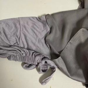 2022新しいマレーシアのワンピースクレープサテンネクタイバック弾性キャップショールヒジャーブスカーフインスタント - Product Image 4