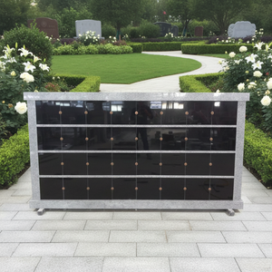 Assembled Traditional American Black Granite <b>Memorial</b> Tombstone with 1 Year Warranty for Cemetery - Product Image 2