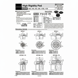Tampon de vide ZPT63HBNJ25-B01-A18 de composants industriels pneumatiques SMC - Product Image 1