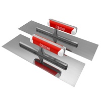 Truelle de finition murale en acier inoxydable pour ciment et plâtre, outil de lissage pour cloisons sèches et plâtrage