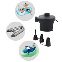 Pompe à air électrique en plastique 220-240V avec adaptateur de valve et 3 embouts, gonfleur et dégonfleur rapide pour matelas et piscines, modèle SC ECOMMERCE