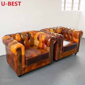 Sillón Clásico U-Best, Sofá de Cuero para Hotel u Oficina, Divani, Kanepe, Bankstel, Hoekbank, Sofy, Mueble de Salón - Product Image 4