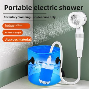 Outdoor <b>Portable</b> USB Rechargeable Waterproof Camping Electric <b>Shower</b> Hiking Beach Travelling Removable Handheld <b>Shower</b> Head - Product Image 2