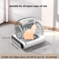Bac à litière pour chat entièrement automatique avec design anti-éclaboussures, système de retrait des déjections activé par capteur, en plastique ABS, fabriqué en Chine
