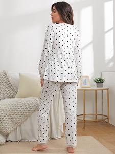 Abbigliamento domestico in bambù con scollo a V per l'allattamento al seno 2 pezzi set di abbigliamento da casa da donna in <span class=keywords><strong>gravidanza</strong></span> vestiti <span class=keywords><strong>pigiami</strong></span> premaman - Product Image 3
