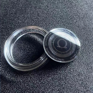 Verre de montre en saphir sablé avec impression sur surface, revêtement antireflet simple face, dureté 9 Mohs, couvercle de montre personnalisé - Product Image 6