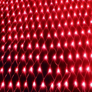 Guirlande lumineuse LED de Noël en filet, lumières de filet imperméables pour l'extérieur, décoration d'arbre de cour carrée - Product Image 1