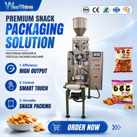 Machine d'emballage de sachets de biscuits et de petites collations Weeshine WPV160S de haute qualité avec alimentateur volumétrique