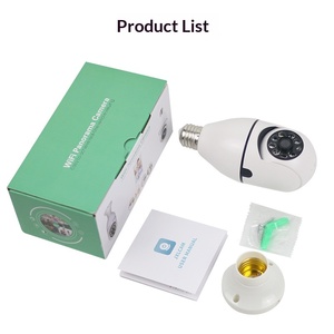 Telecamera di Sicurezza A6 a Forma di Lampadina, Rotazione, Controllo Vocale Remoto, Visione Notturna a Infrarossi ad Alta Definizione - Product Image 4