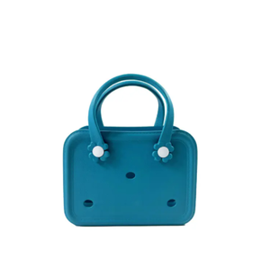 Nouvelle mode enfants tissé à carreaux petit Mini mignon Eva plage panier à provisions plage fourre-tout sacs à main SAC Croc Bogg sacs - Product Image 4