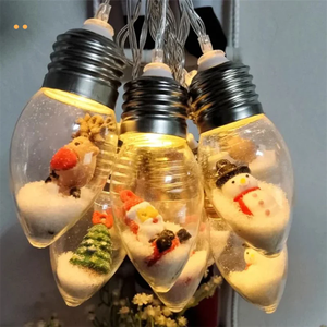 <span class=keywords><strong>Buon</strong></span> <span class=keywords><strong>natale</strong></span> decorazione LED babbo <span class=keywords><strong>natale</strong></span> che desidera lampadina a sfera stringa di stringa luci romantica graziosa decorazione della stanza - Product Image 5