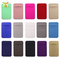 Dompet Tempat Kartu Slot Belakang Ponsel dengan Perekat Kuat Kantong Ponsel