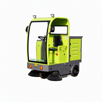 Balayeuse autoportée semi-fermée XY-A15, largeur de nettoyage 1400 mm, bac à poussière 200 L, 48 V, pour entrepôt, usine, route
