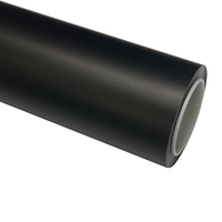 Film de protection de peinture TPU professionnel WRAPMASTER 7,5 mil, style satin noir luxueux, anti-rayures, protection UV - 5 ans