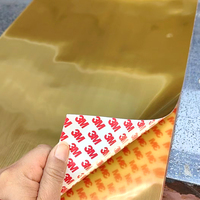 Étiquettes autocollantes en plastique ultra-minces de 0,1 mm, or, argent, noir, gravure laser au dos, pour marquage laser à fibre CO2
