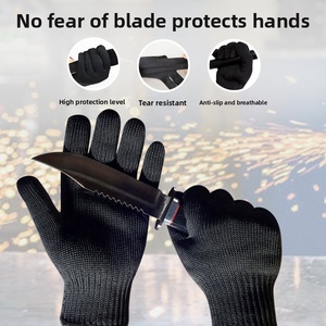 Gants anti-coupure en fil d'acier de qualité 5 Gants de sécurité au travail Anti-coupure multi-usages - Product Image 6