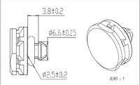 Bouchon de ventilation ECU SINRI, valve de ventilation automobile, étanche et respirante IP67/IP68, -40~+150, ventilation à clipser pour ECU/LED