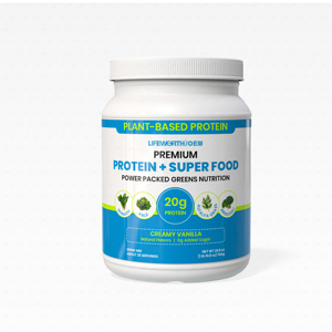 Proteína Vegetal Supergreens en Polvo, Superalimentos con Sabor a Vainilla, Apoyo Inmunológico, Aminoácidos Esenciales para Adultos - Product Image 1