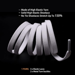 Loisirs de plein air <span class=keywords><strong>baskets</strong></span> magnétiques paresseux dentelle nouvelle mise à niveau vis boucle magnétique <span class=keywords><strong>lacets</strong></span> élastiques sans cravate lacet plat - Product Image 4