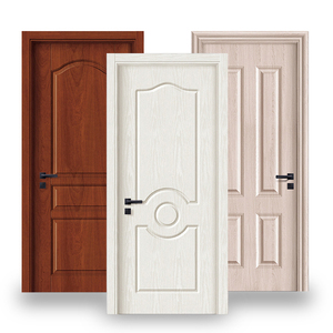 Puertas de Madera Maciza Compuesta Precolgadas para Dormitorio Moderno, Diseño de <span class=keywords><strong>Puerta</strong></span> de Madera de <span class=keywords><strong>Cedro</strong></span> Tallada para Interiores de Casa u Hotel - Product Image 6
