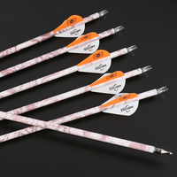 Haute qualité 500 colonne vertébrale Camo mixte carbone flèche pour arc extérieur Sport tir et chasse