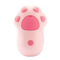 Brosse de toilettage pour chat 3 en 1 Peigne de massage en silicone Brosse à vapeur à poignée pliable Brosse à vapeur rechargeable pour chats chiens
