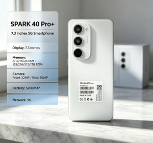 สมาร์ทโฟน SPARK 40 Pro+ 5G ราคาประหยัด หน้าจอแสดงผลสีคมชัด ให้ประสบการณ์การมองเห็นที่น่าพึงพอใจ - Product Image 1