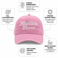 Casquette de baseball Dad Hat en coton, style vintage, délavée et vieillie, avec logo personnalisé, broderie de lettres à pois, motif nœud et losanges, pour usage professionnel et décontracté, vente en gros