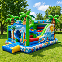 Structures gonflables géantes sur le thème de la jungle, châteaux gonflables pour enfants