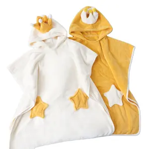 Hoodie-Decke für Kinder weiche Babydekleidung individuelles Baby-Bade-Tui Baby-Kapuzen-Tui Bio-Baumwoll-Poncho-Tui für Kinder