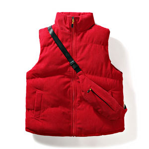 Gilet d'hiver en duvet de coton, vêtement de travail chaud pour l'extérieur, gilet de travail, vêtements de travail brodés, logo personnalisé, mode 2025, nouveauté - Product Image 4