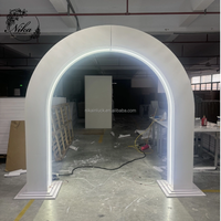Arche de mariage ronde NIKA lumière LED mer scène allée passerelle décoration acrylique arche ronde toile de fond
