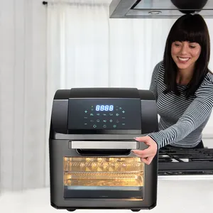 Shiren Air Fryer Oven Ulasan 10-In-1 dari Digital Menu 12L Ukuran Besar Air Fryer Mesin dari Cina Produsen