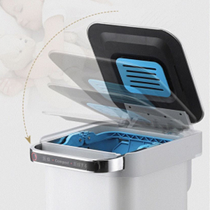 Thùng Rác Nén Nhà Bếp Bán Chạy Nhất Bền Sử Dụng Nhiều Loại Nhỏ Vuông Đôi (15L) Thùng Rác Thùng Rác - Product Image 2