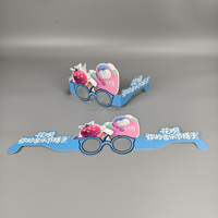Lunettes de diffraction étoile de David jetables Lunettes de diffraction 3D Joyeux Noël Lunettes en papier Père Noël Sapin de Noël