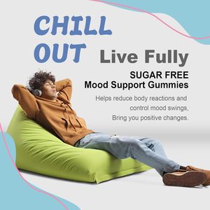 Gomitas calmadas de Ashwagandha sin azúcar de etiqueta privada con L-teanina vitamina D3 vegana Omega 3 y Rhodiola Rosea para mujeres y hombres - Product Image 3