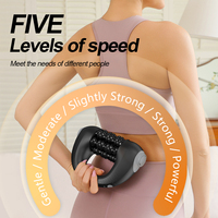Masseur électrique rechargeable à roulettes avec station de recharge, masseur manuel pour les jambes, les mollets, le cou et le dos avec 5 vitesses