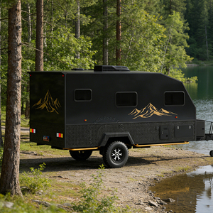 Caravane tout-terrain Honlu pour l'aventure en famille avec lits superposés, panneau solaire et kit d'isolation hivernale - Product Image 2