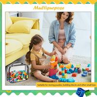 Solution de rangement de jouets pour les jouets Lego Blocks Organisateurs de jouets et rangement pour enfants Lot de 3 grands