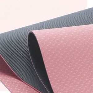 Tapis de yoga en TPE haute densité - Longueur 183 cm, épaisseur 6/8/10 mm, dos antidérapant, option logo personnalisé, sac de transport inclus - Product Image 4