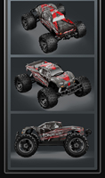 HOSHI N518 Coche RC 4WD 1/8, 100KM/h, Motor sin Escobillas, ESC 120A, 2.4GHz, Camioneta Monstruo Todoterreno de Alta Velocidad, 1/2/3 Baterías, RTR