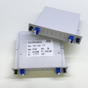 Low Insertion Loss Single Mode LC UPC PLC 1x2 <b>Splitter</b> Fiber Optic Box FTTH PLC <b>Splitter</b> Box Single Mode for Optic Terminal Box - Product Image 6