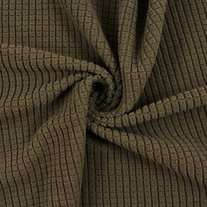 Magia composita di alta qualità, elastico Popcorn Jacquard Stretch Spandex Draw Lattice Polar Fleece Waffle Sofa Seat Cover Fabric/ - Product Image 3